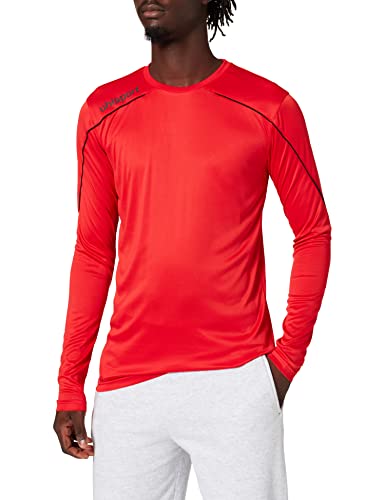 Uhlsport Stram 22 koszulka męska z długim rękawem, czerwony/czarny, L 4051309772859