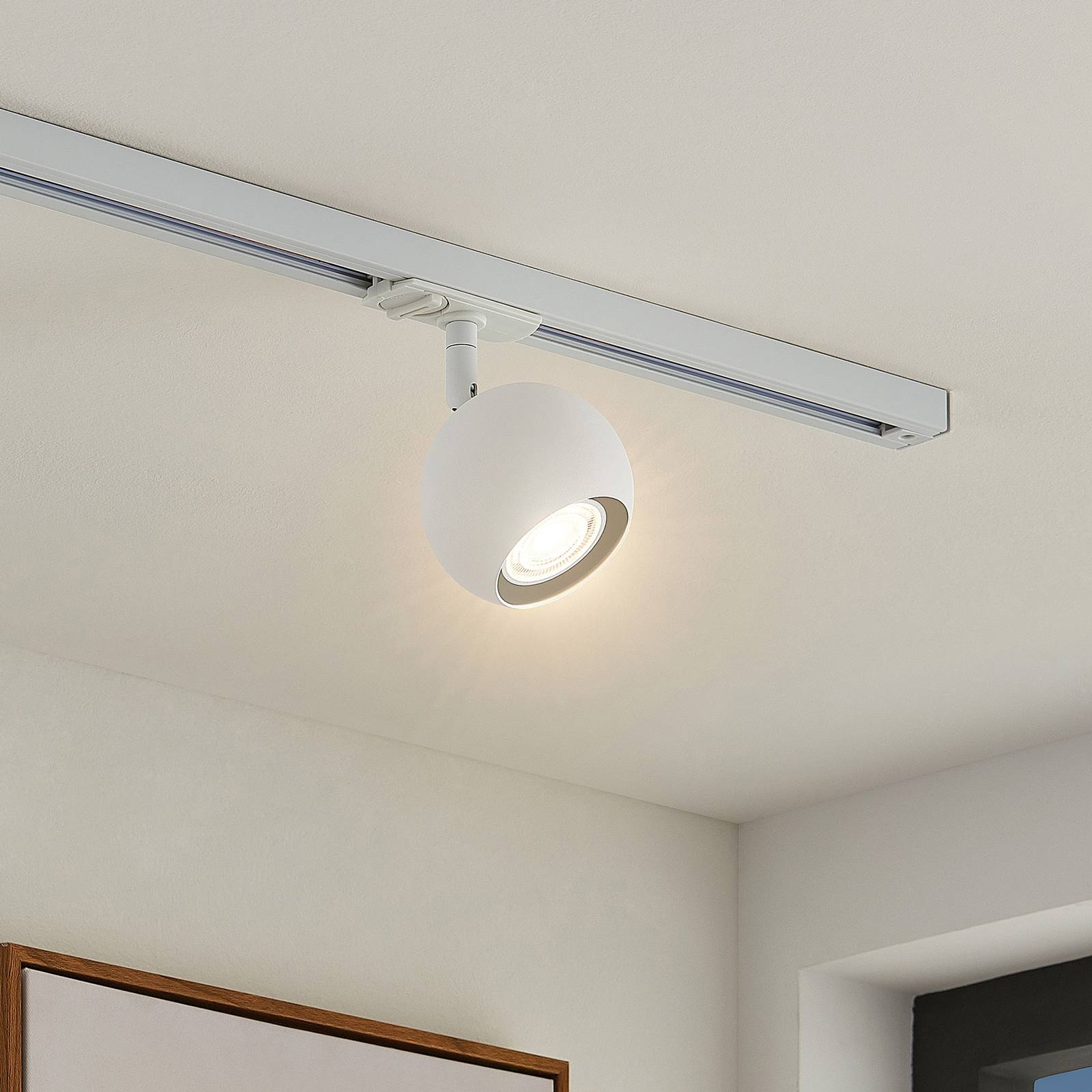 Lindby Guus reflektor LED, szyna 1-fazowa, biały