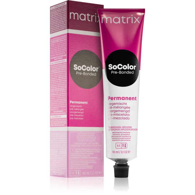 Matrix SoColor Pre-Bonded Blended trwała farba do włosów odcień 5M Hellbraun Mocca 90 ml