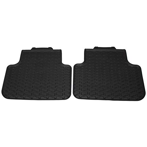Audi 4M1061512A041 gumowe dywaniki tylne 2 x dywaniki gumowe maty na każdą pogodę, czarne, bez mocowania na zatrzask