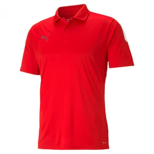 Puma Męska koszulka polo Teamliga Sideline Red White 3XL 657257