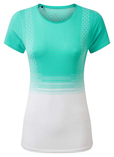 Ronhill Ronhill Damska koszulka Tech Marathon S/S Grecgreen/Brwhite 14-16 RH-005319_RH-00720_14- 16