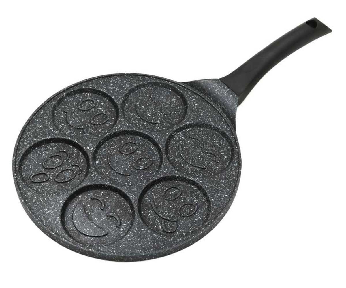 ELITEHOFF PATELNIA GRANITOWA DO PLACUSZKÓW Z UŚMIESZKAMI 7099