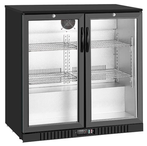 Barowa szafa chłodnicza chłodziarka podblatowa RQ-208HC 2-drzwiowa drzwi skrzydłowe 205l Resto Quality