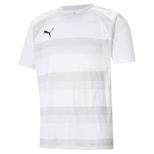 PUMA PUMA Koszulka męska Teamvision Jersey Puma White-glacier Gray-puma Black L 704921
