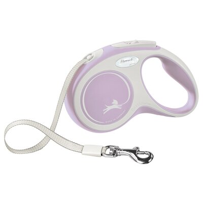 FLEXI NEW COMFORT - smycz automatyczna dla psa, różowa S 5m TAŚMA [FL-3509]