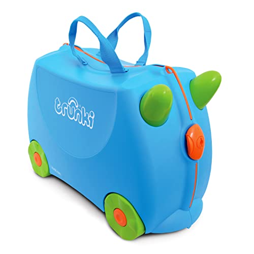 TRUNKI Trunki walizka dziecięca na kółkach, niebieski (niebieski) - 0054-GB01-UKV 0054-GB01-UKV