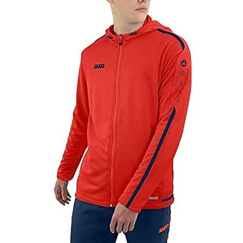 JAKO Striker 2.0 męska kurtka z kapturem, Flame/Navy, 4XL