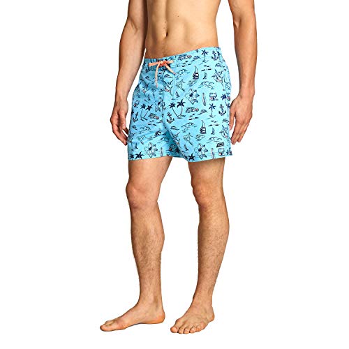 Zoggs męskie kąpielówki 35 cm, szorty kąpielowe Aloha/Turq/Multi UK L/Waist 36 4059191L