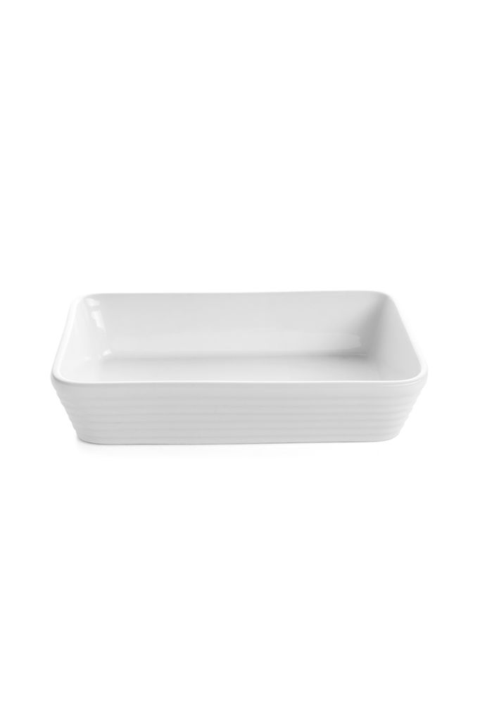 Opinie o Naczynie ceramiczne Christo prostokątne w kolorze białym  20x13cm 0,6l