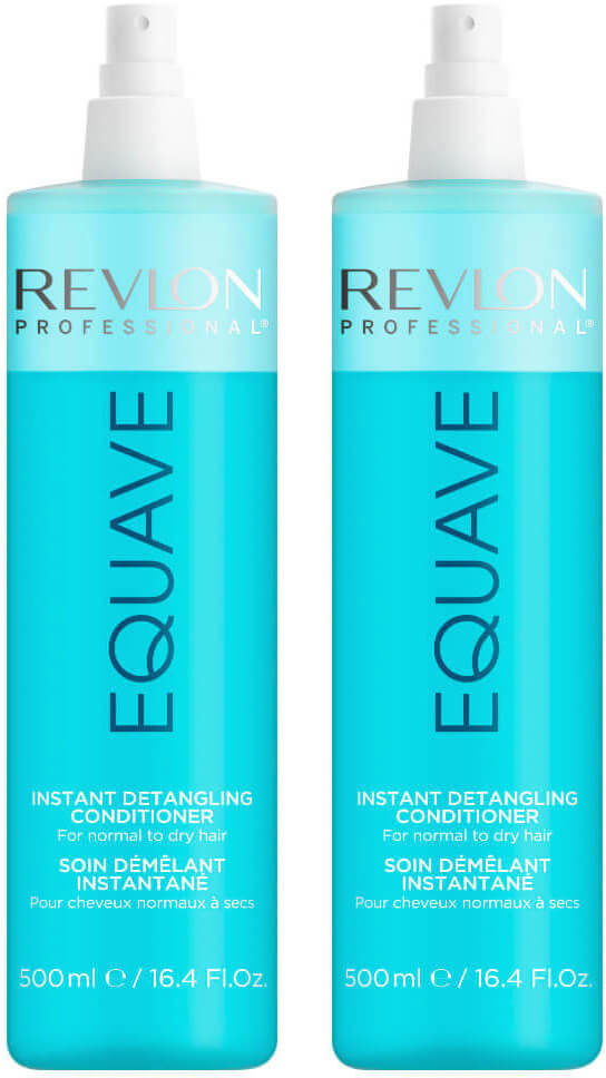 Revlon Zestaw: 2 x Equave Hydro dwufazowa odżywka nawilżająca w sprayu z keratyną 500ml 1/ZESTAW