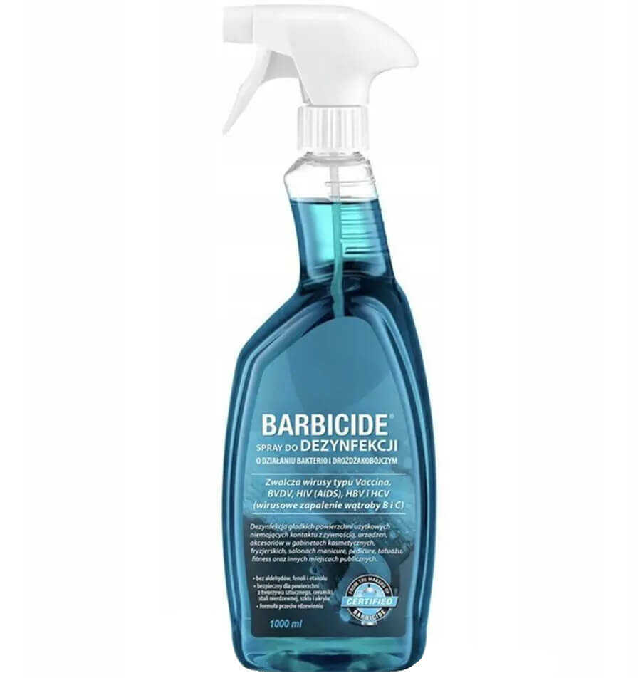 Barbicide Spray do dezynfekcji wszystkich powierzchni, bez zapachu 1000ml