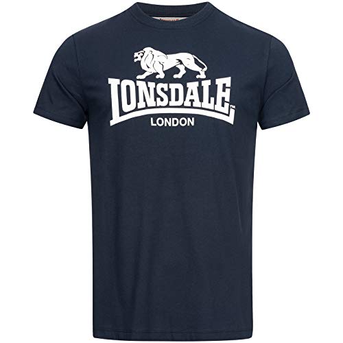 Lonsdale Męski T-shirt St. Erney niebieski grantowy M