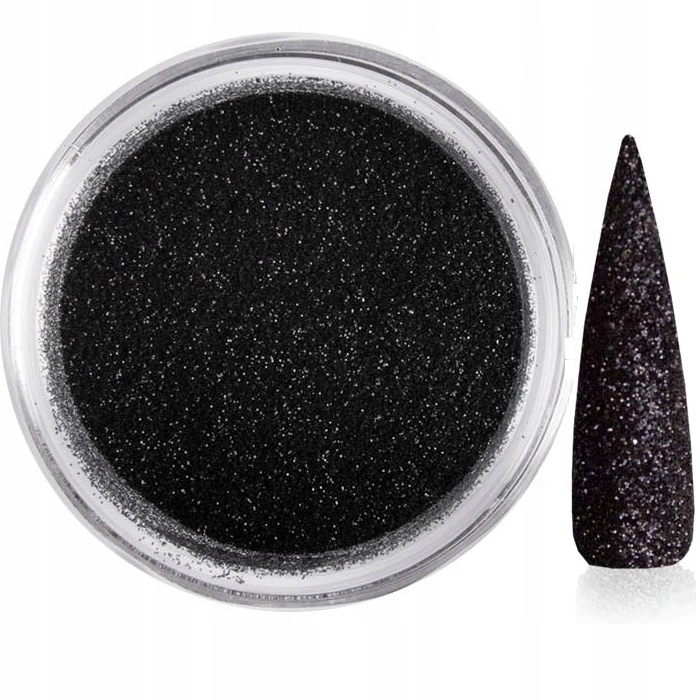 Brokat Glitter do zdobień pyłek pixie - Czarny
