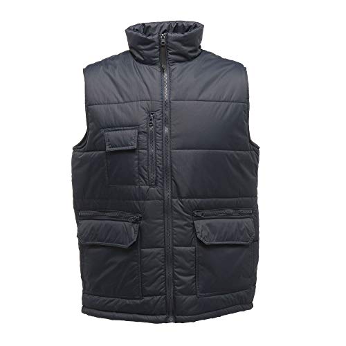 Regatta Profesjonalna męska Steller Multi-Zip Ripstop izolowana kamizelka kamizelka, granatowa, rozmiar L TRA803-540.0