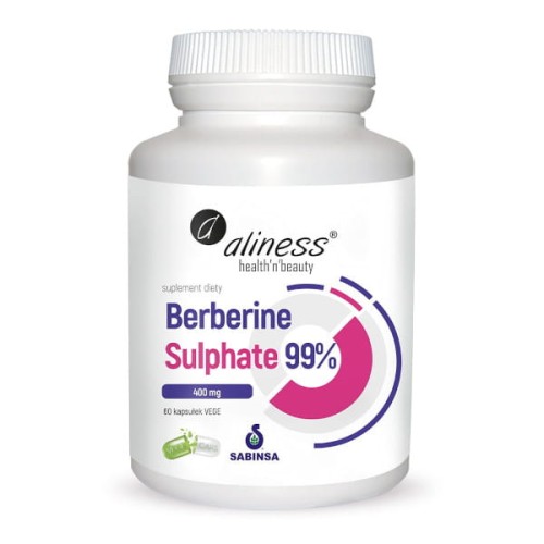 Aliness Berberine Sulphate 99% 400 mg 60 kapsułek vege