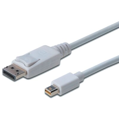 Digitus Kabel DisplayPort DP/M-DPmini /M, 1.1a biały, 1m AK-340102-010-W