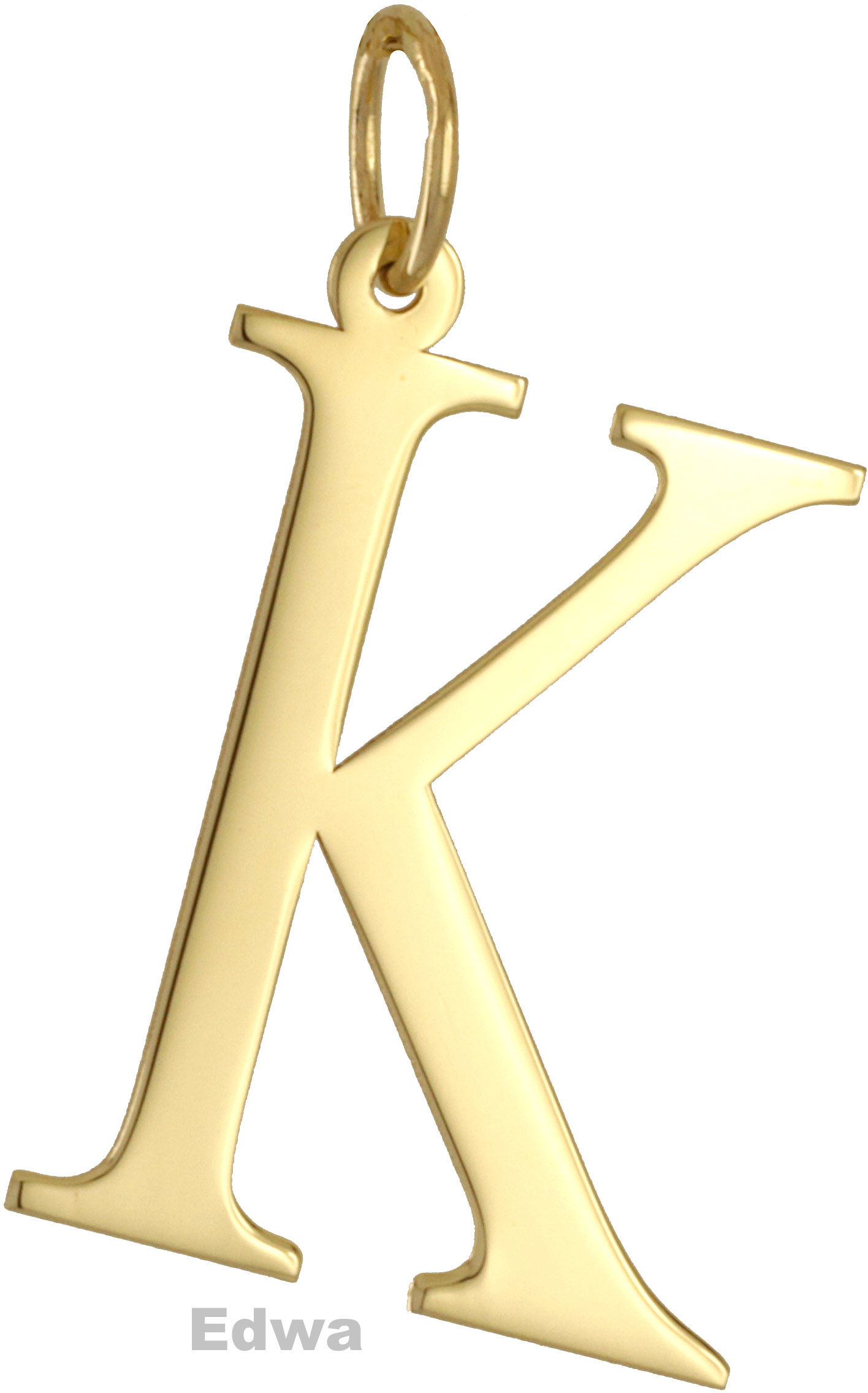 Zawieszka złota literka K pr.585