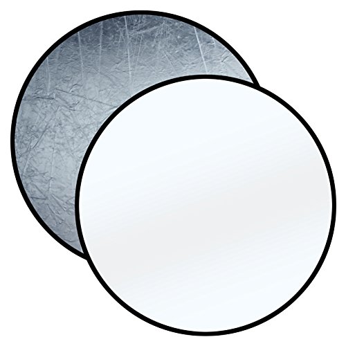 Bresser TR 8 składany odbłyśnik do studia fotograficznego (okrągły: 110 cm) srebrny/biały 4007922018263