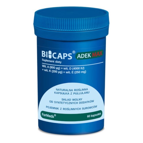 ForMEDS BICAPS ADEK MAX Zestaw Naturalnych Witamin (60 kaps) fms-112