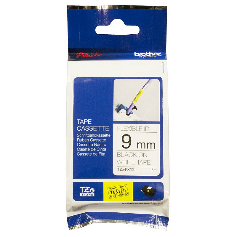 Brother TZe-FX221 9mm x 8m (TZeFX221) (jest na magazynie)