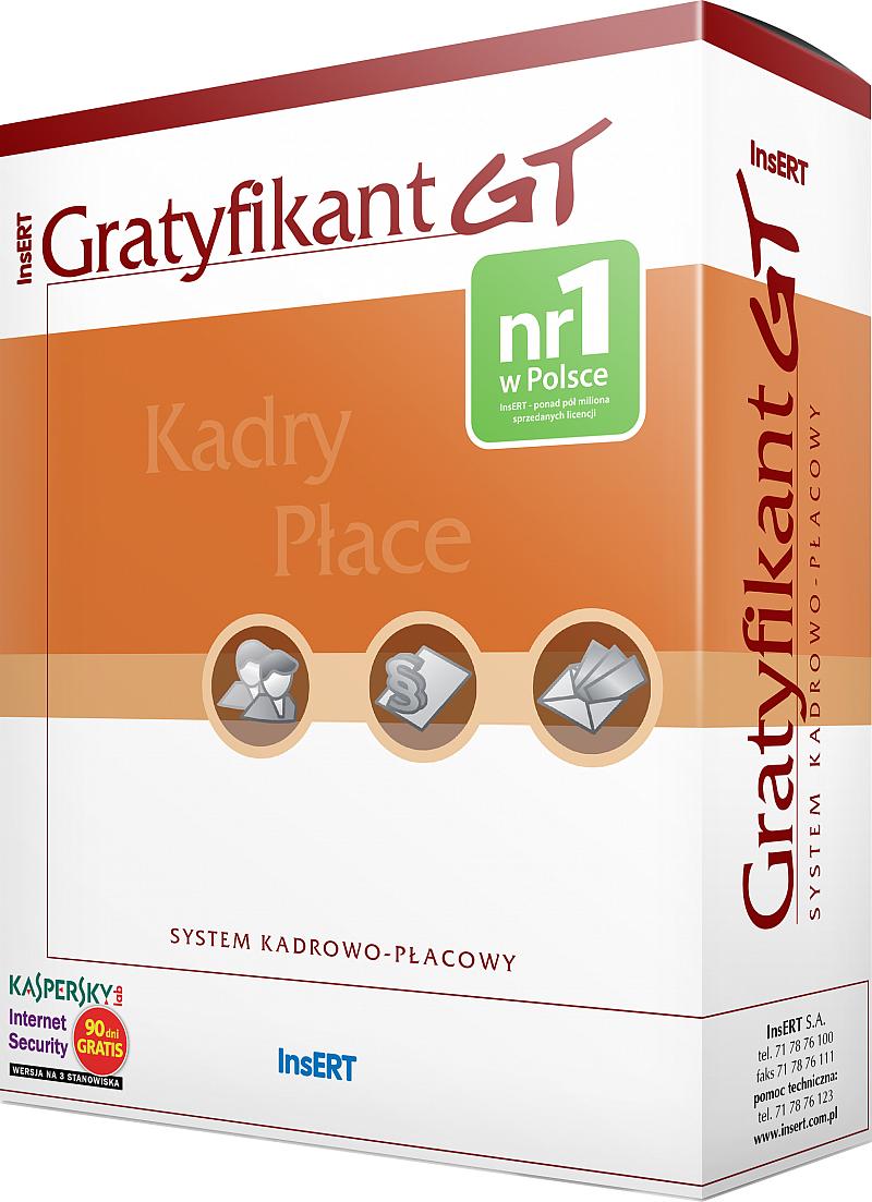 Gratyfikant GT (system kadrowo-płacowy)  Licencja na 30 pracowników