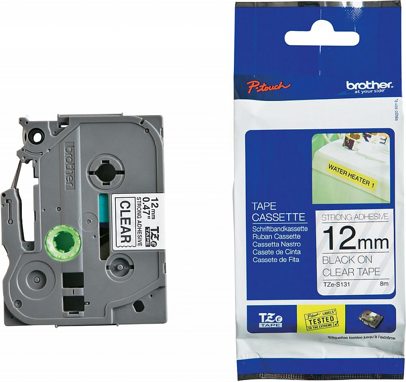 Brother TZe-S131 12mm x 8m (TZeS131) (jest na magazynie)