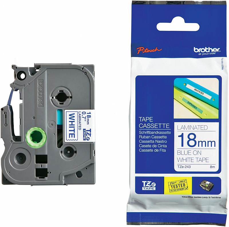 Brother TZe-243 18mm x 8m (TZe243) (jest na magazynie)