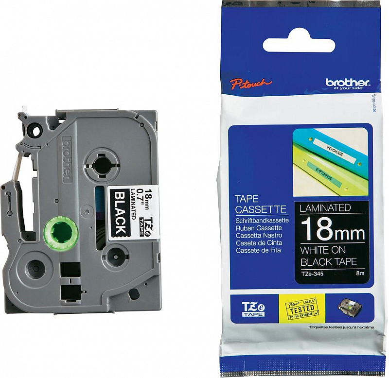 Brother TZe-345 18mm x 8m (TZe345) (jest na magazynie)