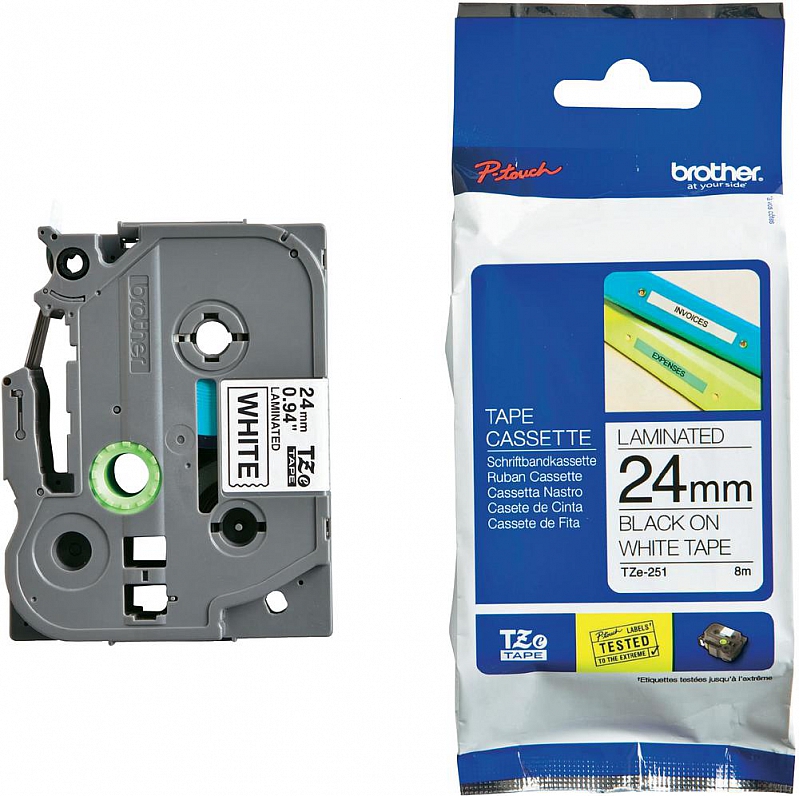 Brother TZe-251 24mm x 8m (TZe251) (jest na magazynie)