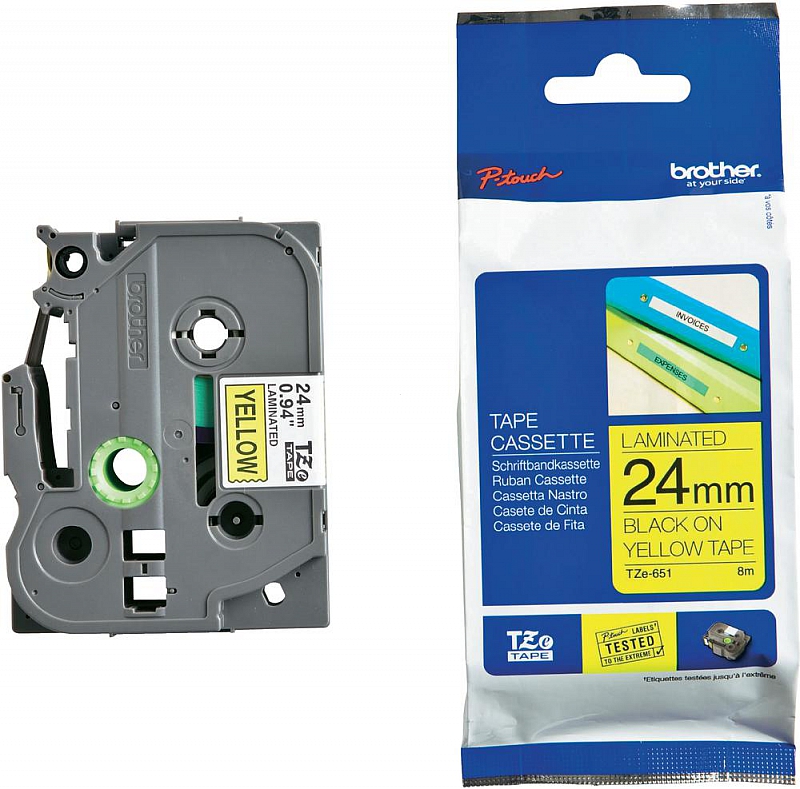 Brother TZe-651 24mm x 8m (TZe651) (jest na magazynie)