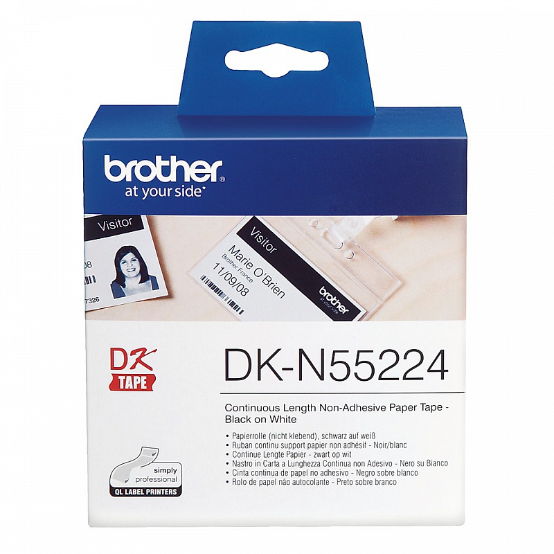 Brother DK-N55224 54mm x 30.48m taśma nieprzylepna (jest na magazynie)