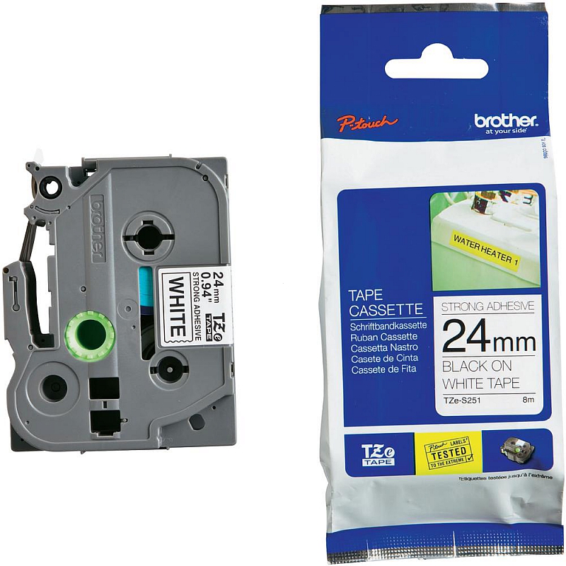 Brother TZe-S251 24mm x 8m (TZeS251) (jest na magazynie)