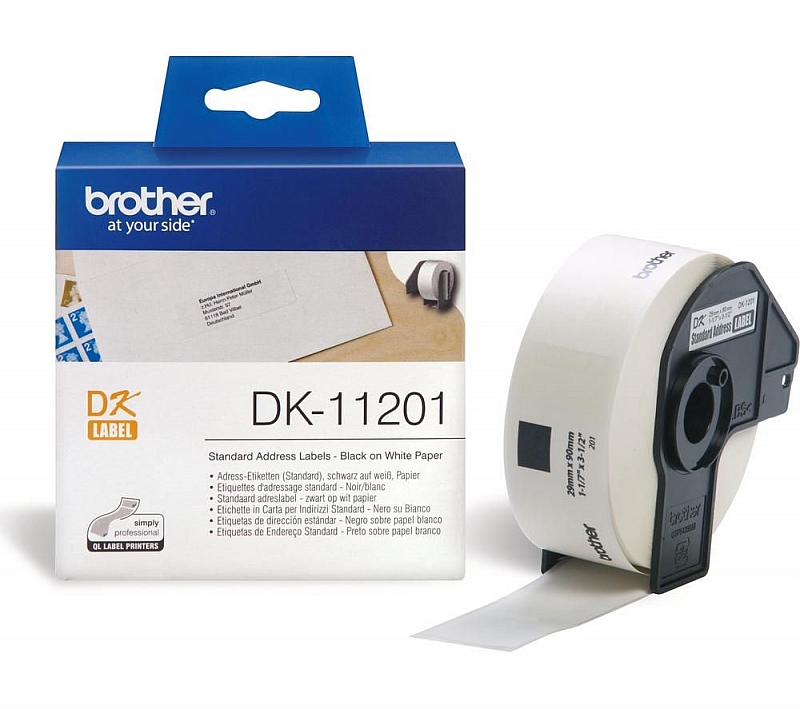 Brother DK-11201 400 szt/rolkę 29mm x 90mm (jest na magazynie)
