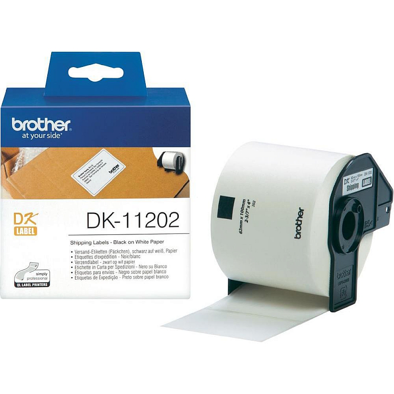 Brother DK-11202 300 szt/rolkę 62mmx100mm (jest na magazynie)