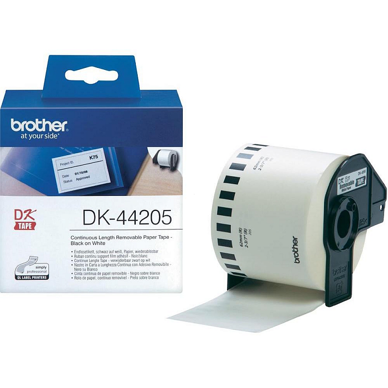 Brother DK-44205 62mm x30,48m ciągła taśma usuwalna (jest na magazynie)