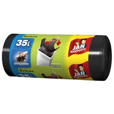 Jan Niezbędny WORKI NA ŚMIECI EASY-PACK CZARNE 35L 30SZT.