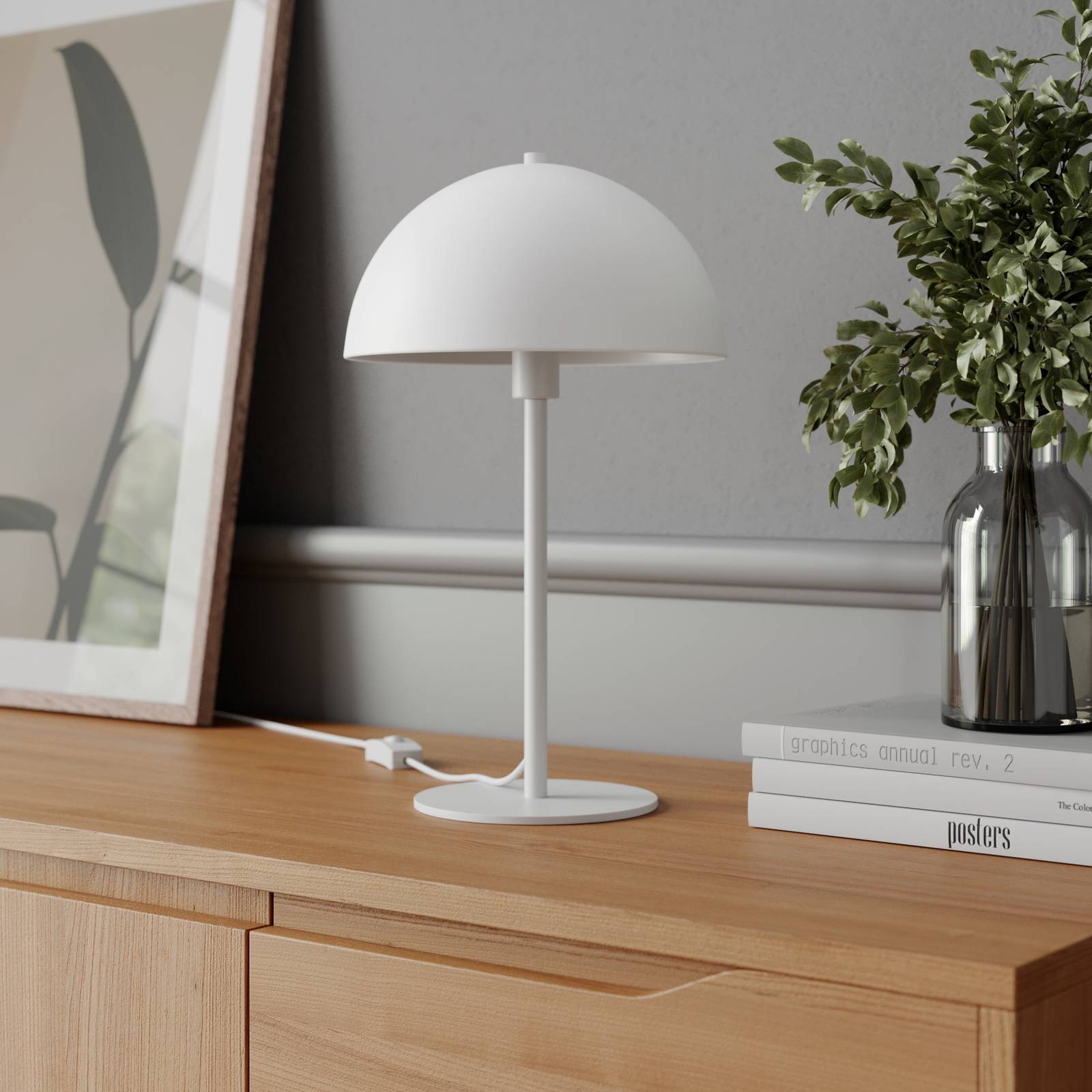 NoName Lampa stołowa lampa stołowa Stockholm 43 cm E14 stal 40W biała twm_968002