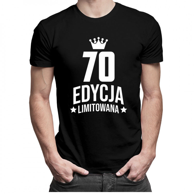 70 lat Edycja Limitowana - męska koszulka z nadrukiem - prezent na urodziny 7054