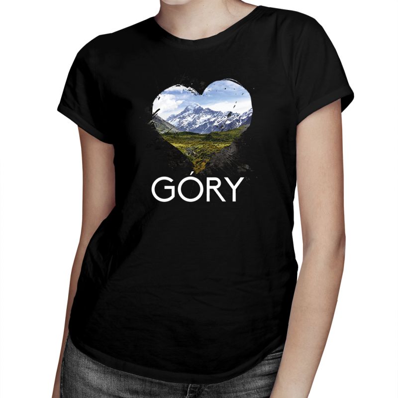 Góry - damska koszulka z nadrukiem Góry - damska koszulka z nadrukiem