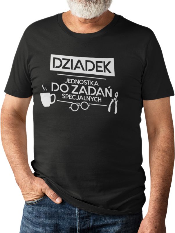 Dziadek - jednostka do zadań specjalnych - męska koszulka z nadrukiem 7567