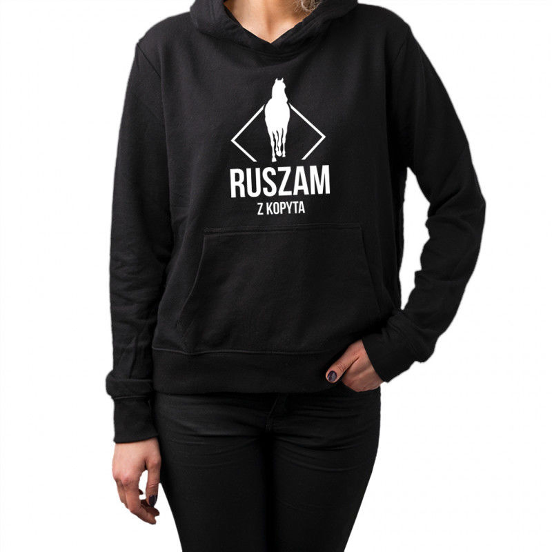 Ruszam z kopyta - damska bluza z nadrukiem 7962