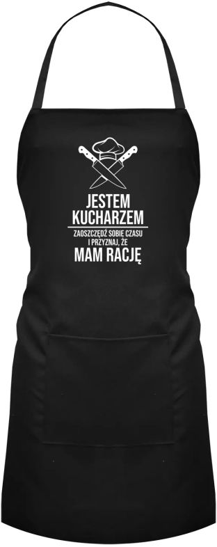 Jestem kucharzem, mam rację - fartuch z nadrukiem 10613