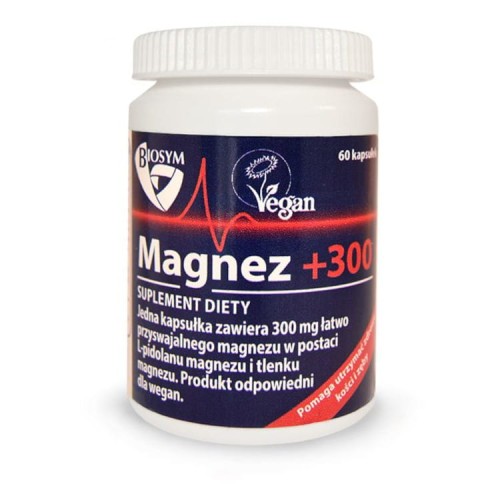 MEDI-FLOWERY Magnez Chelatowany+300 300mg, 60kaps. BIOSYM (MEDI-FLOWERY) 21MEDMAGCH
