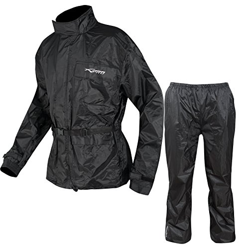 A-Pro Wodoodporna kurtka motocyklowa do motocykli i motocykli 2 szt. Rain Suit Trouser Jacket Scooter L