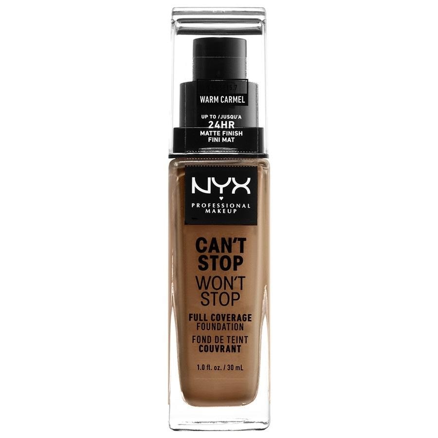 NYX Professional Makeup Professional Makeup - CAN'T STOP WON'T STOP - FULL COVERAGE FOUNDATION - Podkład do twarzy - WARM CARAMEL NYXSSWCA