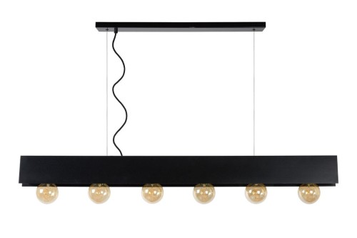 Lucide SURTUS Czarna 6xE27 Lampa wisząca 30474/06/30 30474/06/30