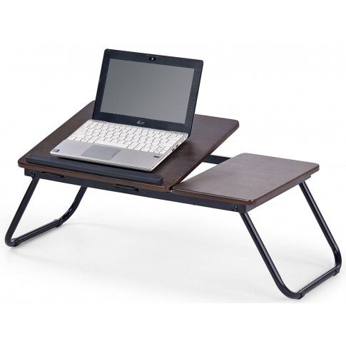 Biurka - Regulowany stolik pod laptopa Lavix - ciemny orzech - grafika 1