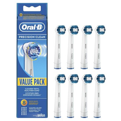 Oral-B Końcówka szczoteczki Precision Clean EB 20-8 8szt. PCEB8CMWH