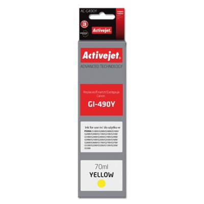 ActiveJet tusz do Canon GI-490Y new AC-G490Y AC-G490Y
